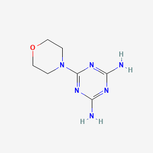 molecular formula C7H12N6O B3065005 s-Triazine, 2,4-diamino-6-morpholino- CAS No. 2827-42-1