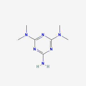 molecular formula C7H14N6 B3065009 MELAMINE, N(sup 2),N(sup 2),N(sup 4),N(sup 4)-TETRAMETHYL- CAS No. 2827-47-6
