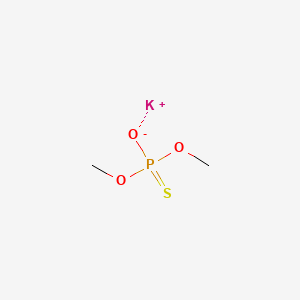 molecular formula C2H6KO3PS B3065025 Phosphorothioic acid, O,O-dimethyl ester, potassium salt CAS No. 28523-79-7