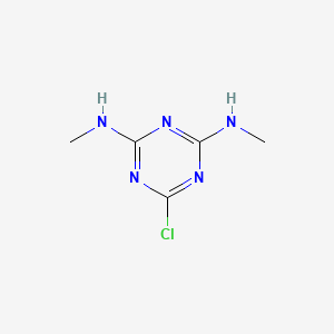 molecular formula C5H8ClN5 B3065069 s-Triazine, 4,6-bis(methylamino)-2-chloro- CAS No. 2911-36-6