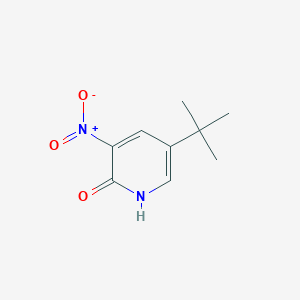 molecular formula C9H12N2O3 B3065083 3-Nitro-5-tert-butyl-1H-pyridin-2-one CAS No. 294852-26-9