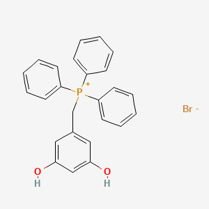 molecular formula C25H22BrO2P B3065091 3,5-Dihydroxybenzyltriphenylphosphonium bromide CAS No. 29680-77-1