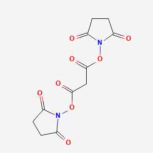 molecular formula C11H10N2O8 B3065122 Di(N-succinimidyl) malonate CAS No. 30364-59-1