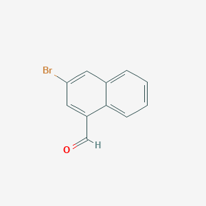 molecular formula C11H7BrO B3065130 3-Bromonaphthalene-1-carboxaldehyde CAS No. 303779-66-0