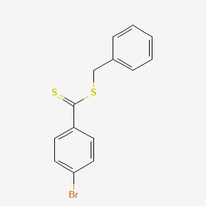 molecular formula C14H11BrS2 B3065145 4-Bromobenzenecarbodithioic acid phenylmethyl ester CAS No. 305378-89-6