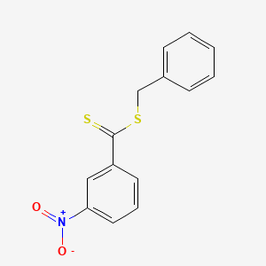 molecular formula C14H11NO2S2 B3065147 Benzyl 3-nitrobenzene-1-carbodithioate CAS No. 305378-92-1