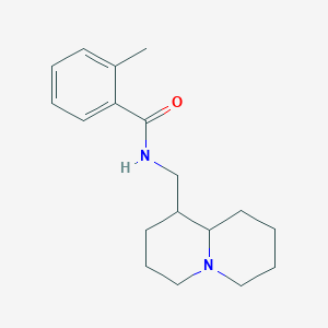molecular formula C18H26N2O B3065220 Aminolupinine o-methylbenzoicacid amid CAS No. 329212-62-6