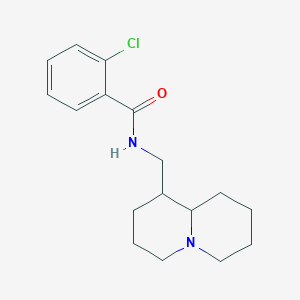 molecular formula C17H23ClN2O B3065229 2-Chloro-N-[(octahydro-2H-quinolizin-1-yl)methyl]-benzamide CAS No. 329929-96-6