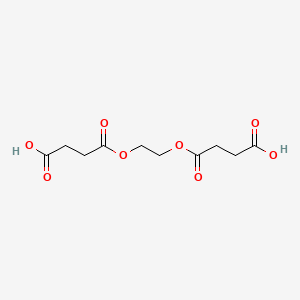molecular formula C10H14O8 B3065272 4,4'-(Ethane-1,2-diylbis(oxy))bis(4-oxobutanoic acid) CAS No. 35415-14-6