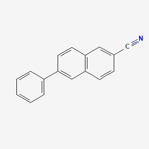 molecular formula C17H11N B3065279 6-Phenylnaphthalene-2-carbonitrile CAS No. 358367-83-6