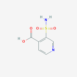 molecular formula C6H6N2O4S B3065331 3-Sulfamoylpyridine-4-carboxylic acid CAS No. 38030-48-7