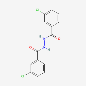 molecular formula C14H10Cl2N2O2 B3065343 3-Chloro-n'-(3-chlorobenzoyl)benzohydrazide CAS No. 38192-14-2