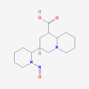 molecular formula C15H25N3O3 B3065351 Nitrosoaphyllinic acid CAS No. 38539-17-2