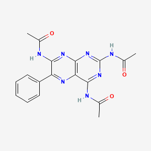 molecular formula C18H17N7O3 B3065363 N,N',N''-(6-Phenyl-2,4,7-pteridinetriyl)tris-acetamide CAS No. 392721-60-7