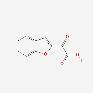 molecular formula C10H6O4 B3065367 2-Benzofurylglyoxylic acid CAS No. 39685-86-4