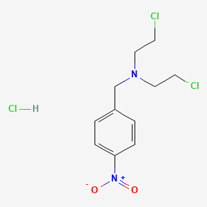 molecular formula C11H15Cl3N2O2 B3065374 N,N-bis(2-Chloroethyl)-p-nitro-benzylamine hydrochloride CAS No. 40136-95-6