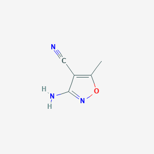molecular formula C5H5N3O B3065429 3-Amino-4-cyano-5-methylisoxazole CAS No. 41808-52-0