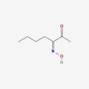 molecular formula C7H13NO2 B3065436 3-Oximino-2-heptanone CAS No. 42563-84-8