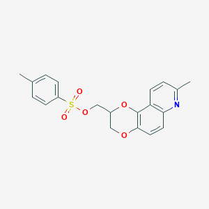 (8-Methyl-2,3-dihydro[1,4]dioxino[2,3-f]quinolin-2-yl)methyl 4-methylbenzene-1-sulfonate