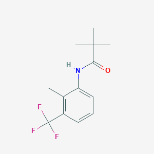 2,2-dimethyl-N-[2-methyl-3-(trifluoromethyl)phenyl]propanamide