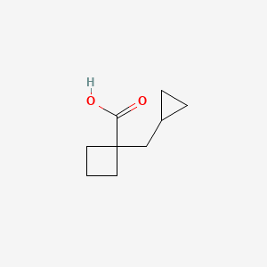 molecular formula C9H14O2 B3065543 1-(环丙基甲基)环丁烷甲酸 CAS No. 518346-54-8