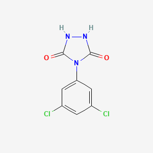 molecular formula C8H5Cl2N3O2 B3065553 4-(3,5-Dichlorophenyl)-1,2,4-triazolidine-3,5-dione CAS No. 52039-88-0
