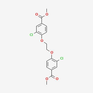 molecular formula C18H16Cl2O6 B3065585 Dimethyl 4,4'-(1,2-ethanediylbis(oxy))bis(3-chlorobenzoate) CAS No. 53384-42-2