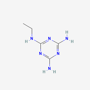molecular formula C5H10N6 B3065668 乙基三聚氰胺 CAS No. 5606-23-5