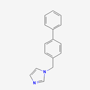 molecular formula C16H14N2 B3065678 1-(biphenyl-4-ylmethyl)-1H-imidazole CAS No. 56643-79-9