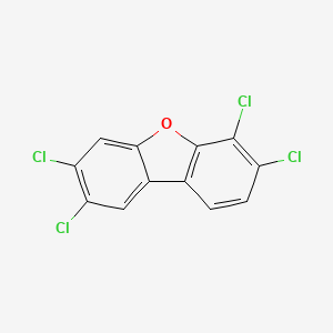 molecular formula C12H4Cl4O B3065687 2,3,6,7-Tetrachlorodibenzofuran CAS No. 57117-39-2
