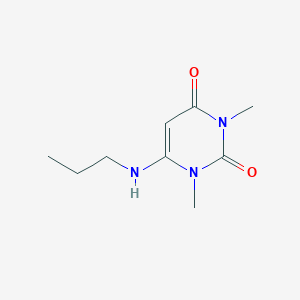 molecular formula C9H15N3O2 B3065698 6-Propylamino-1,3-dimethyluracil CAS No. 5770-45-6