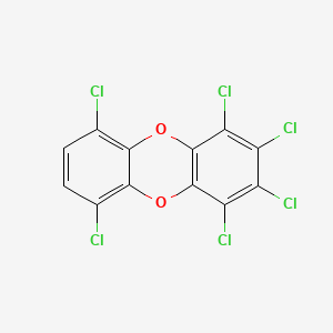 molecular formula C12H2Cl6O2 B3065706 1,2,3,4,6,9-Hexachlorodibenzo-P-dioxin CAS No. 58200-68-3
