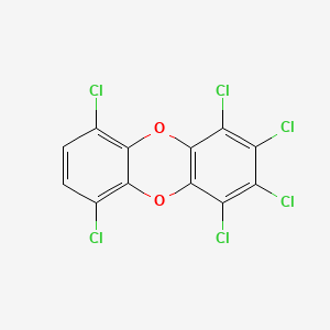 molecular formula C12H2Cl6O2 B3065706 1,2,3,4,6,9-六氯二苯并-对二恶英 CAS No. 58200-68-3