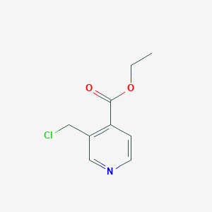 molecular formula C9H10ClNO2 B3065711 Ethyl 3-(chloromethyl)isonicotinate CAS No. 58553-54-1
