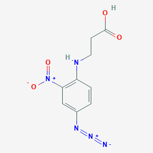 molecular formula C9H9N5O4 B3065712 N-(4-叠氮基-2-硝基苯基)-β-丙氨酸 CAS No. 58775-35-2