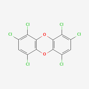 molecular formula C12H2Cl6O2 B3065713 1,2,4,6,8,9-Hexachlorodibenzo-P-dioxin CAS No. 58802-09-8