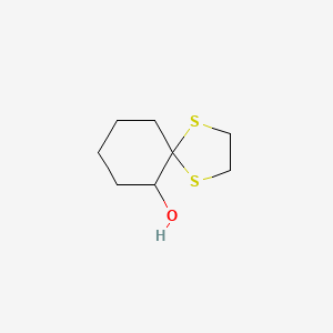 molecular formula C8H14OS2 B3065726 1,4-Dithiaspiro[4.5]decan-6-ol CAS No. 59780-98-2