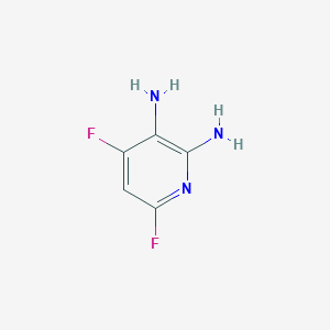 molecular formula C5H5F2N3 B3065745 2,3-二氨基-4,6-二氟吡啶 CAS No. 60186-27-8