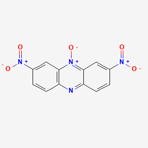 molecular formula C12H6N4O5 B3065751 Phenazine, 2,8-dinitro-, 10-oxide CAS No. 60586-01-8