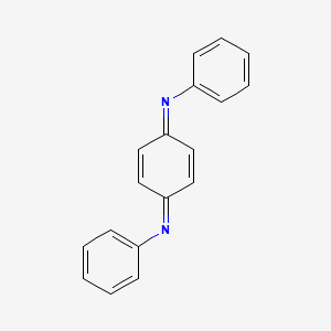 molecular formula C18H14N2 B3065829 3,6-Bis-(phenylimino)-cyclohexa-1,4-diene CAS No. 6246-98-6