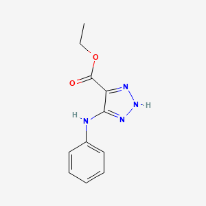 5-(Phenylamino)-1H-1,2,3-triazole-4-carboxylic acid ethyl ester