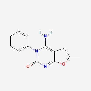 4-Amino-6-methyl-3-phenyl-5,6-dihydrofuro[2,3-d]pyrimidin-2(3H)-one
