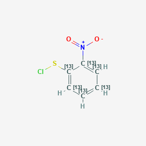 molecular formula C6H4ClNO2S B3065887 2-Nitrobenzenesulfenyl chloride-13C6 CAS No. 639824-67-2