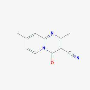 molecular formula C11H9N3O B3065905 2,8-Dimethyl-4-oxo-4H-pyrido[1,2-a]pyrimidine-3-carbonitrile CAS No. 64500-91-0