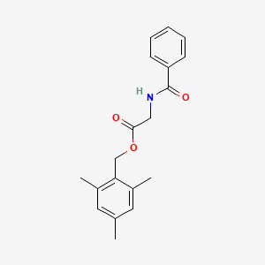 molecular formula C19H21NO3 B3065931 Hippuric acid 2,4,6-trimethylbenzyl ester CAS No. 6645-32-5