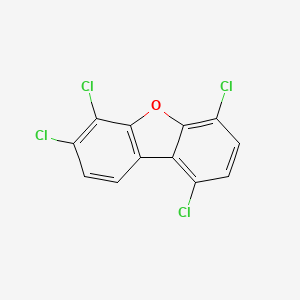 molecular formula C12H4Cl4O B3065932 1,4,6,7-Tetrachlorodibenzofuran CAS No. 66794-59-0