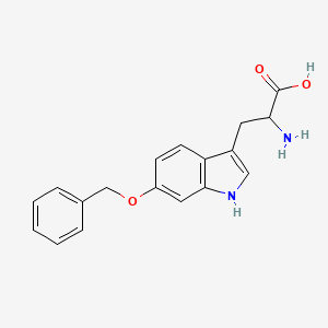 molecular formula C18H18N2O3 B3065988 dl-6-苄氧基色氨酸 CAS No. 67607-63-0