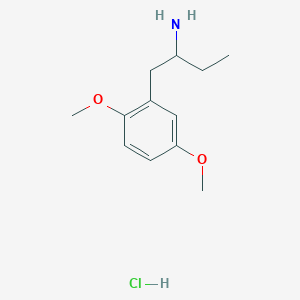 molecular formula C12H20ClNO2 B3066049 2-Amino-1-(2,5-dimethoxyphenyl)-butane hydrochloride CAS No. 69350-33-0