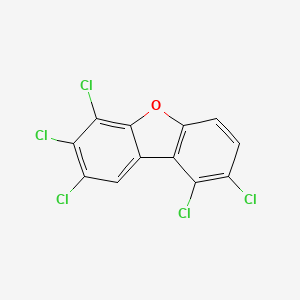 molecular formula C12H3Cl5O B3066058 1,2,6,7,8-Pentachlorodibenzofuran CAS No. 69433-00-7