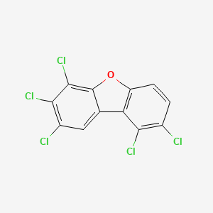 molecular formula C12H3Cl5O B3066058 1,2,6,7,8-五氯二苯并呋喃 CAS No. 69433-00-7